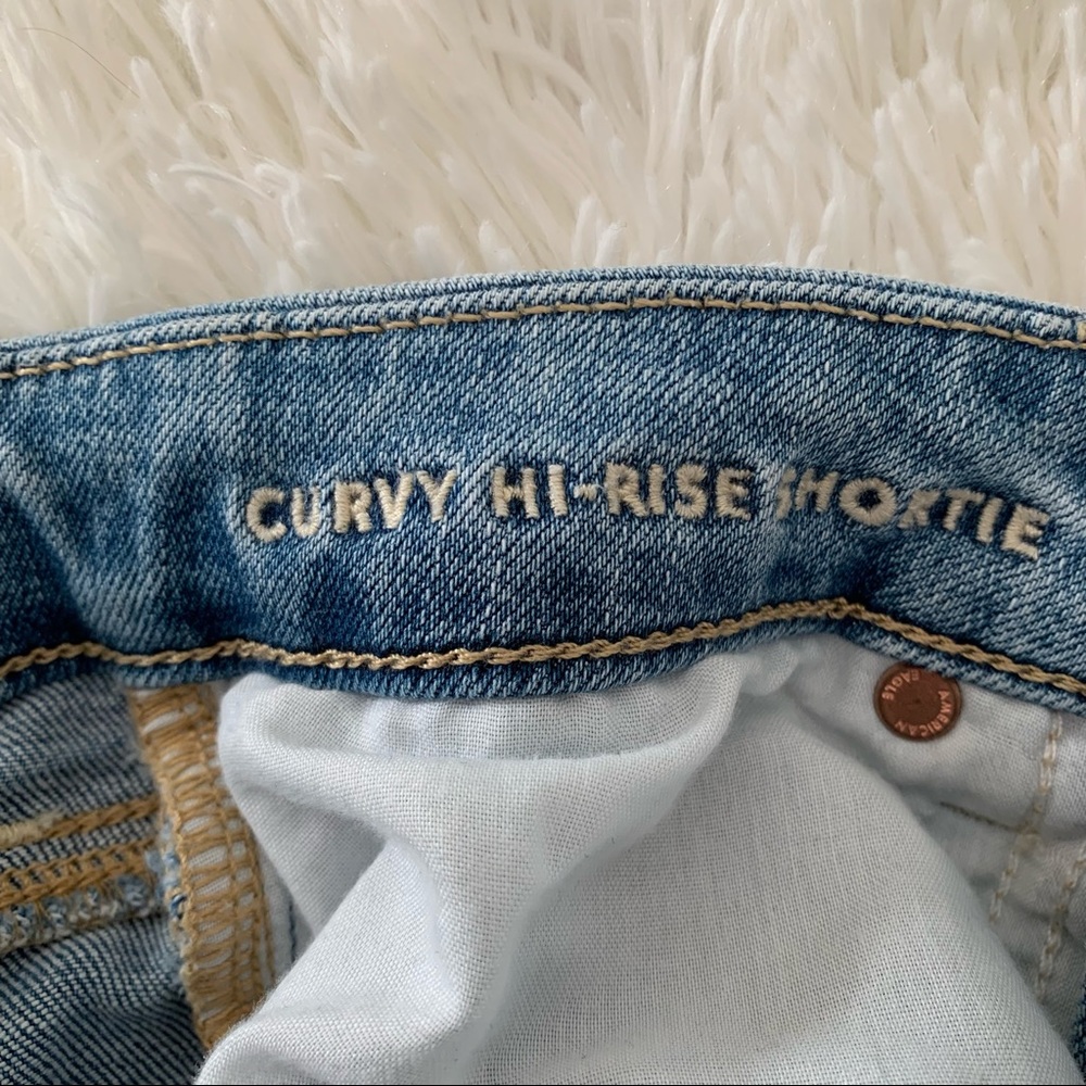 American Eagle Curvy High Rise Distressed Shortie Size 2 - Picture 7 of 14